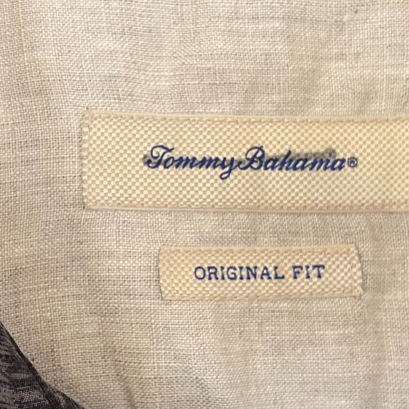 Tommy Bahama Silk Floral Tropical Hawaiian Button Down Short Sleeve Shirt, XL - Picture 7 of 11